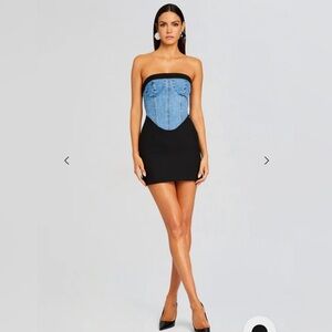 Ser.oy.a Freya Denim Dress NWT Sz Small